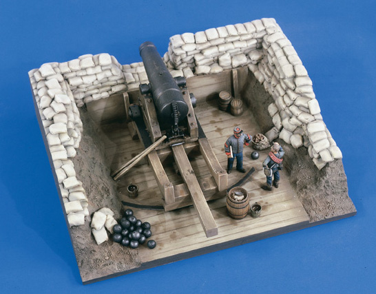 Verlinden 2239 CANON 10 POUCE + EMPLACEMT Plastic models 1:32