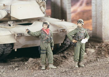US TANKISTES IRAQ 2 figurines