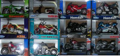 Welly 19660 Présentation 24 MOTOS 12 MODELES Die cast 1:18