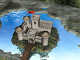 Zvezda 8512 CHATEAU MEDIEVAL Maquettes 1:72